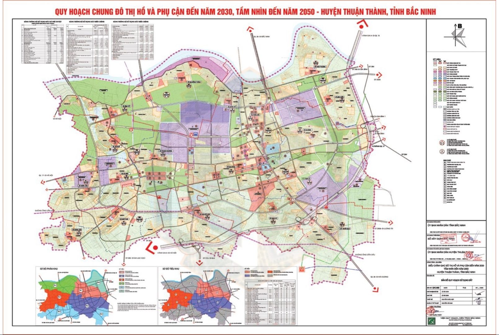 Quy hoạch chung huyện Thuận Thành, Bắc Ninh tầm nhìn đến năm 2050