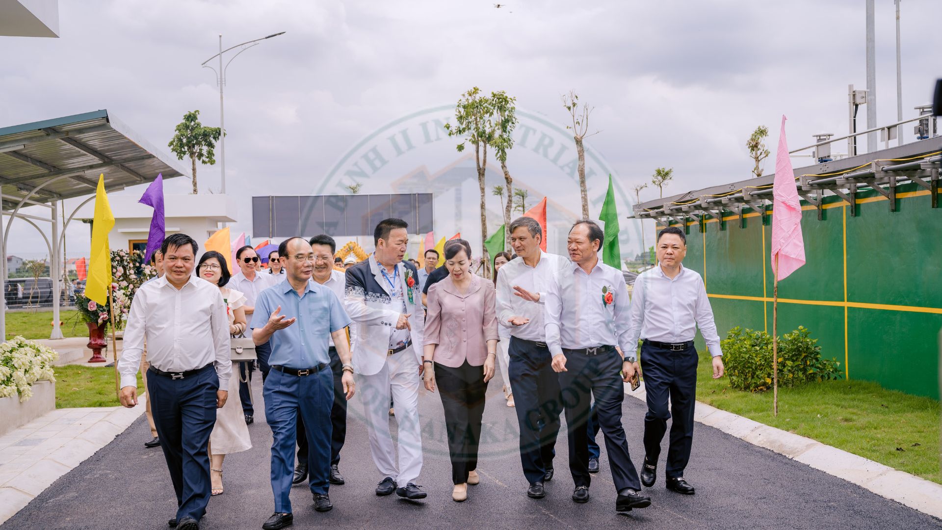 Chủ tịch Mẫn Ngọc Anh phát biểu tại Lễ khánh thành Nhà máy xử lý nước thải Khu công nghiệp Gia Bình II